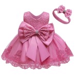 Festkjole til baby: Little Emilie, pink